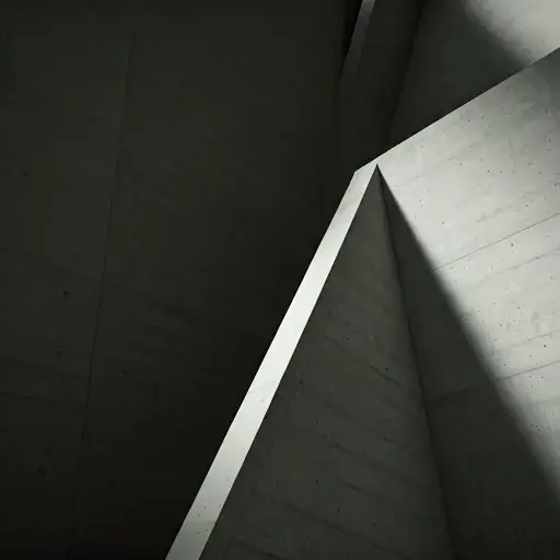 Dettaglio architettonico geometrico in calcestruzzo